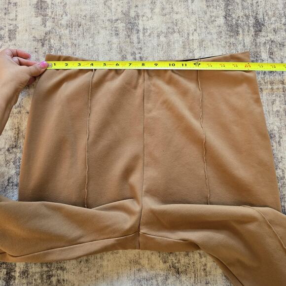 Ophelia Roe Pants Womens 1X Camel Brown Pull On Leggings Ponte Stretch Ankle Zip - Picture 6 of 11